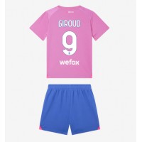 Otroški Nogometni dresi AC Milan Olivier Giroud #9 Tretji 2023-24 Kratek Rokav (+ Kratke hlače)